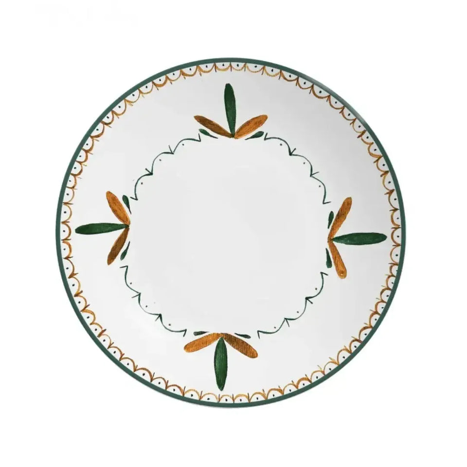 Jogo 6 Pratos de Sobremesa Coup Cerâmica Faiança Braciera 21cm Alleanza