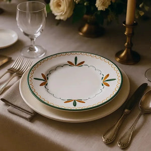 Jogo 6 Pratos de Sobremesa Coup Cerâmica Faiança Braciera 21cm Alleanza