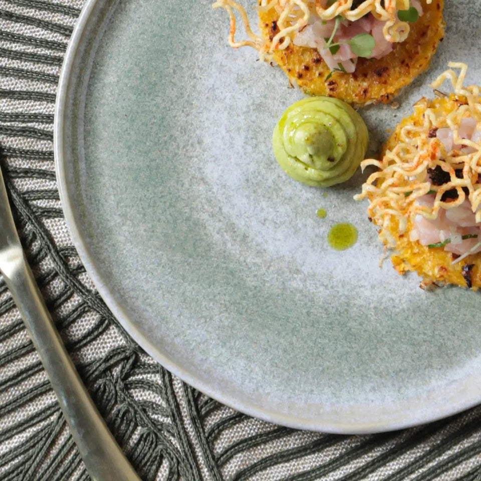 Jogo 6 Pratos de Sobremesa Stoneware Bio Moss 21,5cm Porto Brasil