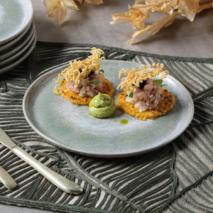 Jogo 6 Pratos de Sobremesa Stoneware Bio Moss 21,5cm Porto Brasil