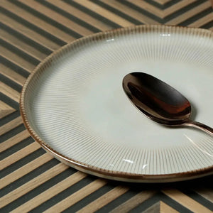 Jogo 6 Pratos de Sobremesa Stoneware Bio Raio 21,5cm Porto Brasil