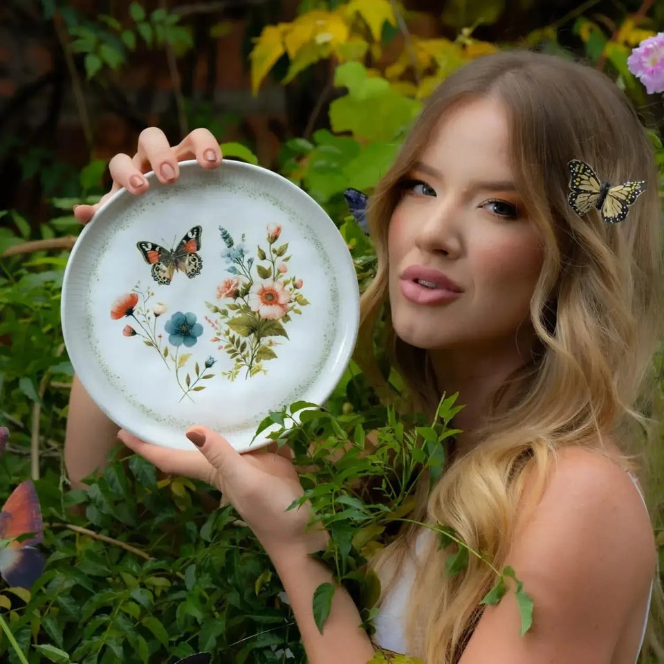 Jogo 6 Pratos de Sobremesa Stoneware Bio Refúgio 21,5cm Porto Brasil