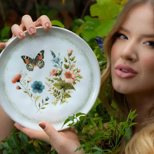 Jogo 6 Pratos de Sobremesa Stoneware Bio Refúgio 21,5cm Porto Brasil