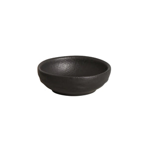 Jogo 6 Ramequins Médio Stoneware Orgânico Preto Matte 9x3cm 70ml Porto Brasil