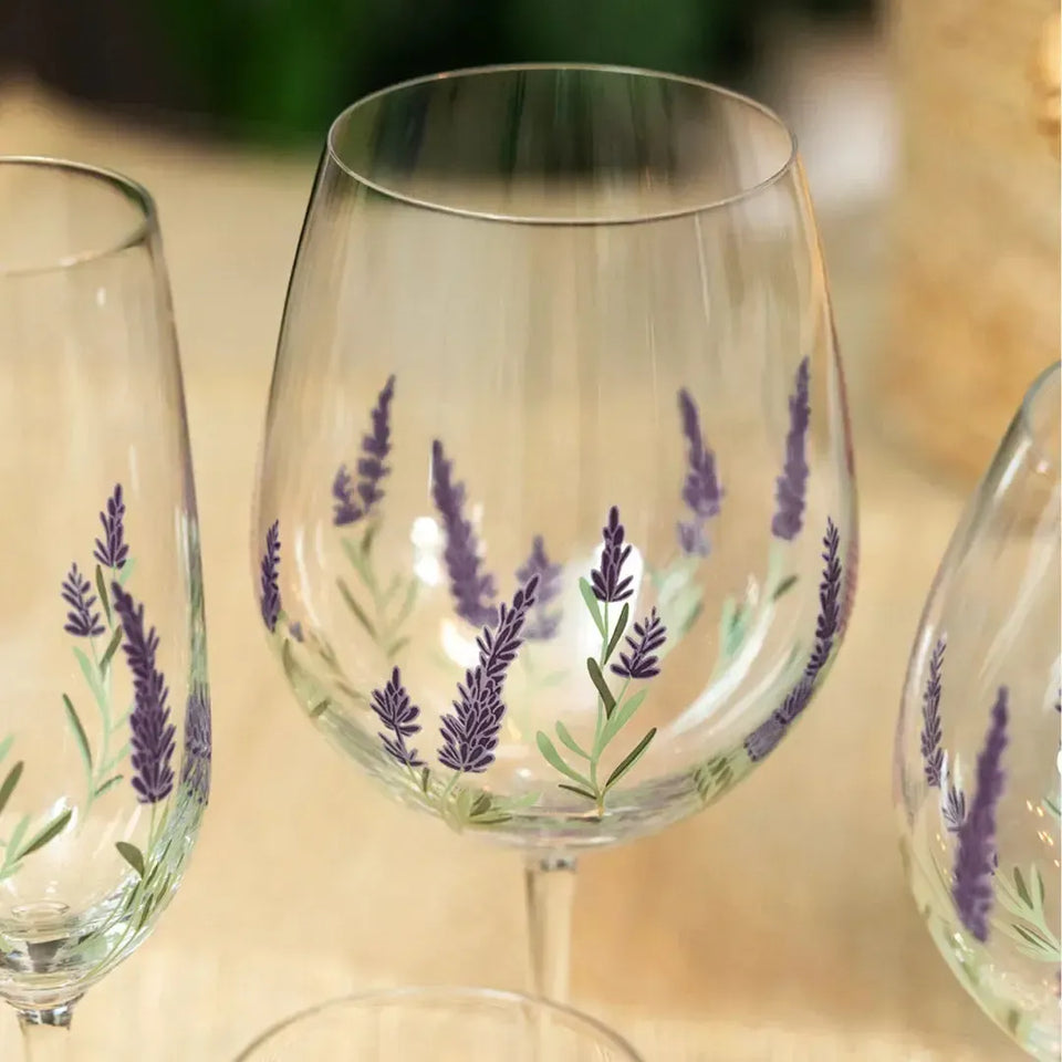 Jogo 6 Taças Bordeaux em Cristal Ecológico Provence 600ml Lavande