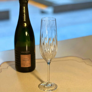 Jogo 6 Taças Champagne Crex Optic 270ml Cristal Ecológico Bohemia