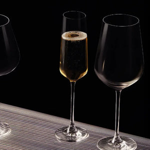 Jogo 6 Taças Champagne Cristal Superior Hongkong 270ml Lucaris