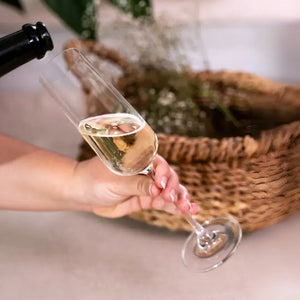 Jogo 6 Taças Champagne Cristal Superior Hongkong 270ml Lucaris