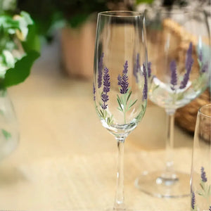Jogo 6 Taças Flute Champagne em Cristal Ecológico Provence 210ml Lavande