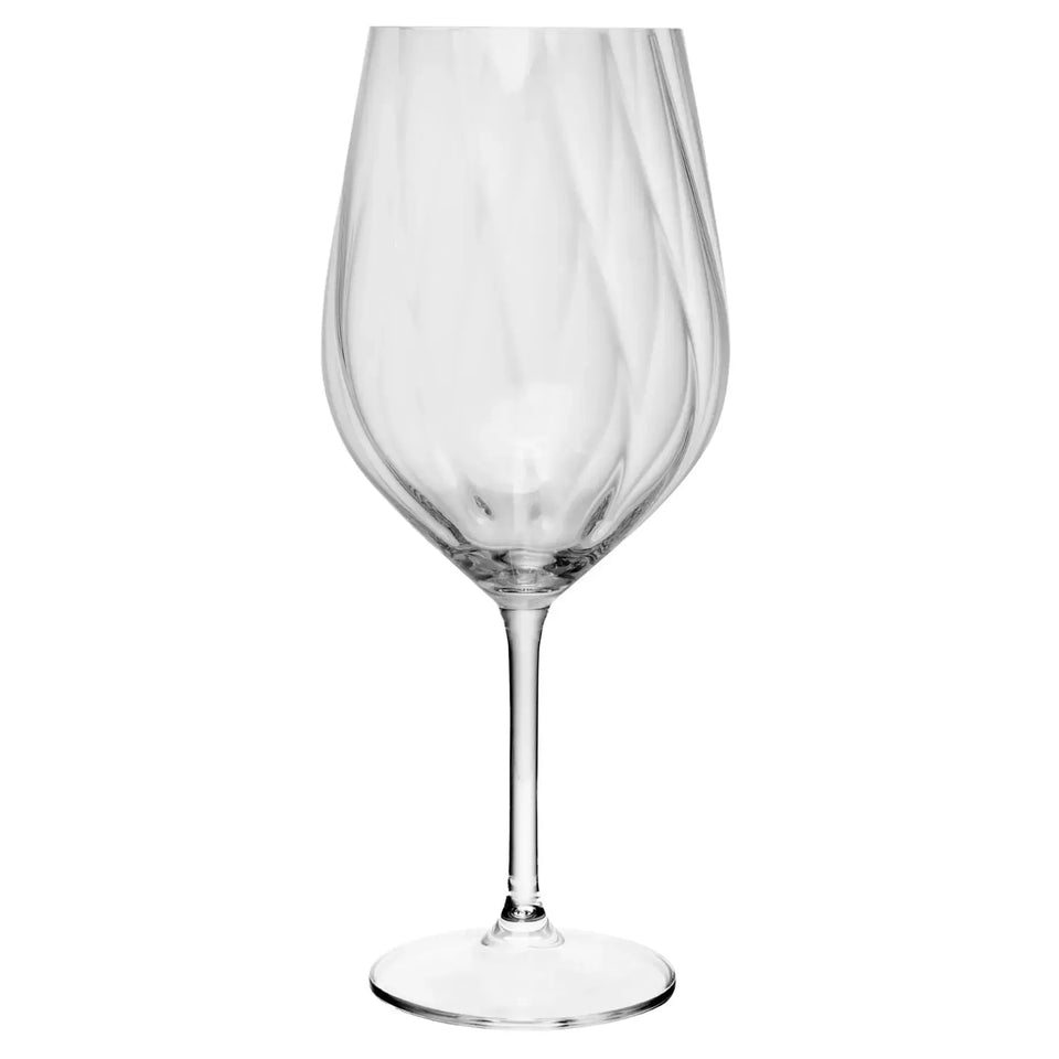 Jogo 6 Taças Vinho Tinto Crex Optic 600ml Cristal Ecológico Bohemia