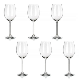 Jogo 6 Taças de Vinho Cristal Bohemia Magnum 820ml