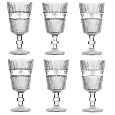 Jogo 6 Taças em Vidro Libélula 325ml L'Hermitage