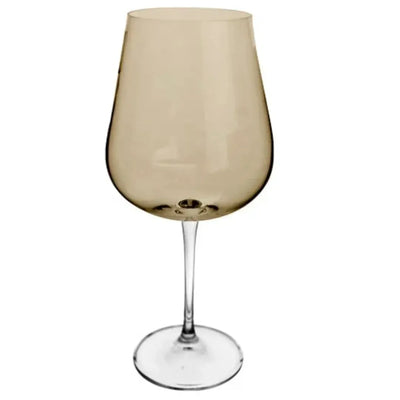 Jogo 6 Taças para Vinho Tinto em Cristal Bohemia Ardea Bege Imperial 540ml