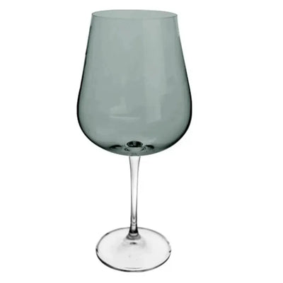 Jogo 6 Taças para Vinho Tinto em Cristal Bohemia Ardea Cinza Basalto 540ml