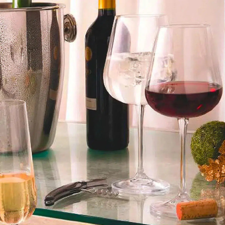 Jogo 6 Taças para Vinho Tinto em Cristal Bohemia Margaux 670ml