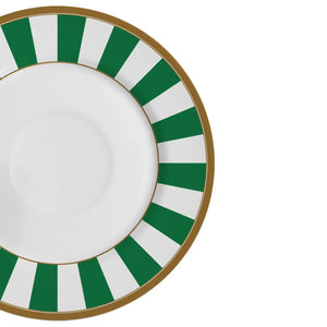 Jogo 6 Xícaras Chá Cerâmica Branca Pires Sprite Verde 250ml Alleanza