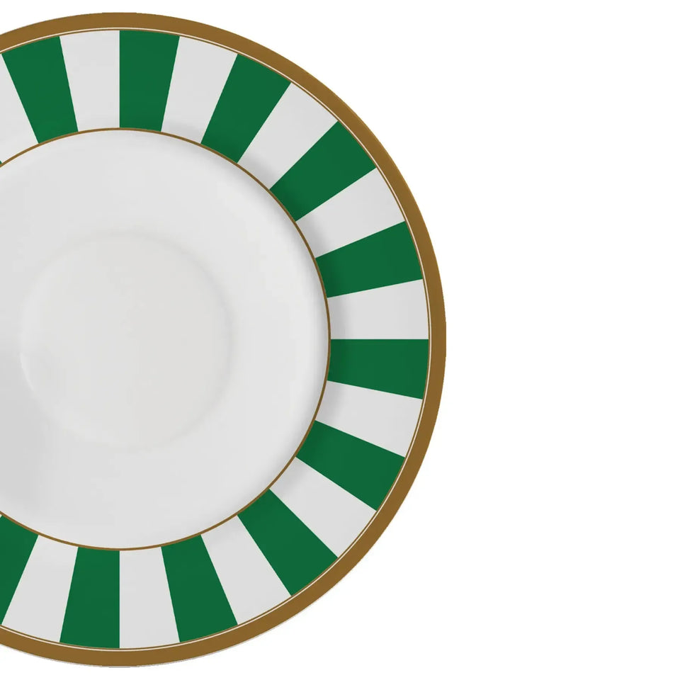 Jogo 6 Xícaras Chá Cerâmica Branca Pires Sprite Verde 250ml Alleanza