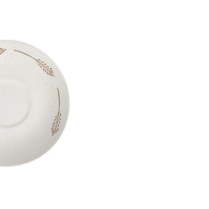 Jogo 6 Xícaras Chá Cerâmica Macchiato Pires Coup Rendeira By Aurora 250ml Alleanza