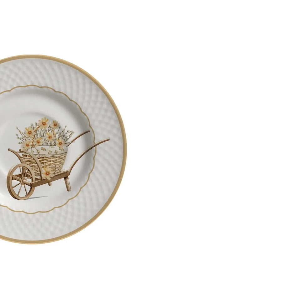 Jogo 6 Xícaras Chá Cerâmica Nude Pires Huppert 250ml Alleanza