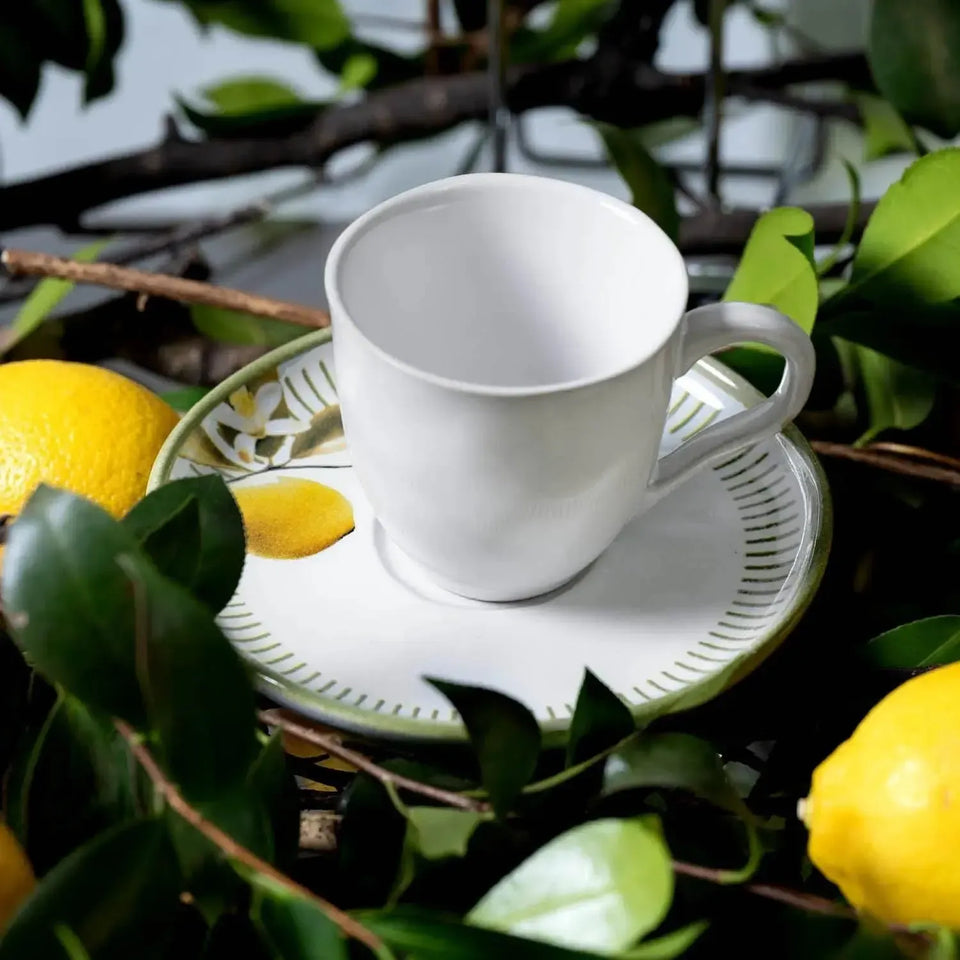 Jogo 6 Xícaras Chá Stoneware Bio Lemon 210ml Porto Brasil