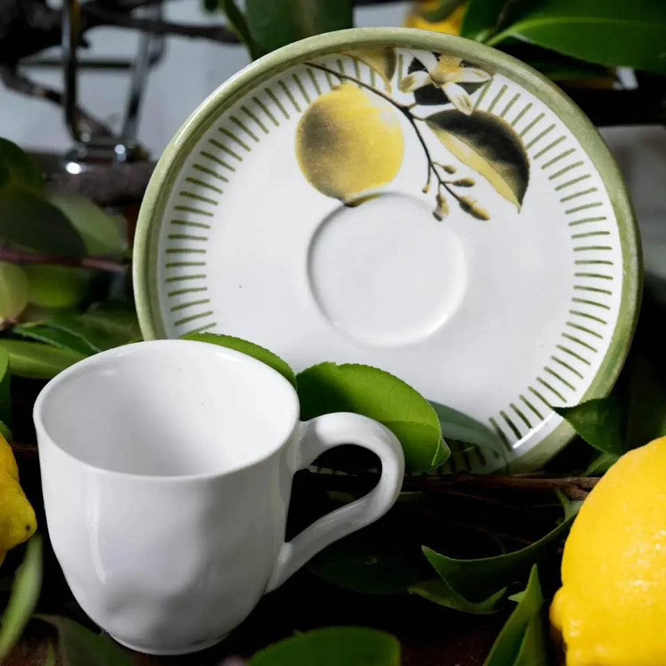 Jogo 6 Xícaras Chá Stoneware Bio Lemon 210ml Porto Brasil