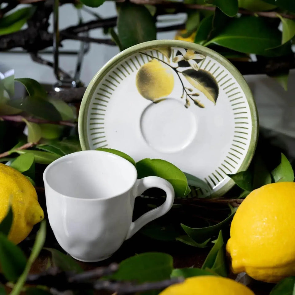 Jogo 6 Xícaras Chá Stoneware Bio Lemon 210ml Porto Brasil