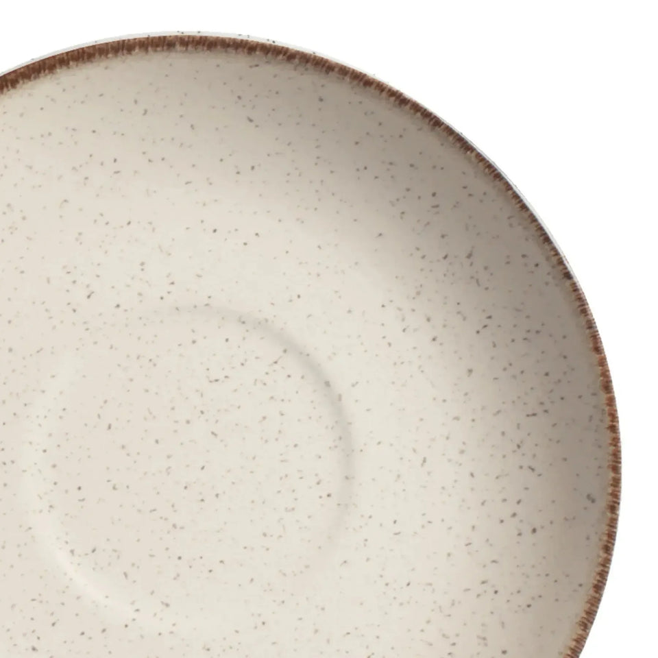 Jogo 6 Xícaras Chá com Pires Coup Cerâmica Vanilla 250ml Alleanza