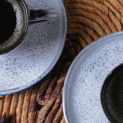 Jogo 6 Xícaras de Café Stoneware Bio Echo 120ml Porto Brasil