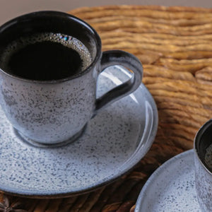 Jogo 6 Xícaras de Café Stoneware Bio Echo 120ml Porto Brasil