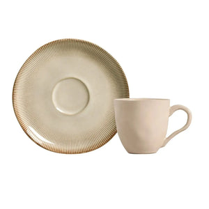 Jogo 6 Xícaras de Café Stoneware Bio Raio 120ml Porto Brasil