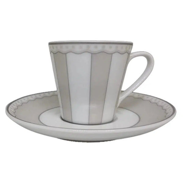 Jogo 6 Xícaras de Café c/ Pires Porcelana Carnivale Moonlight 100ml Noritake