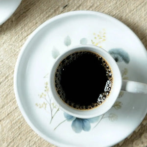 Jogo 6 Xícaras de Café com Pires Stoneware Bio Bella 120ml Porto Brasil