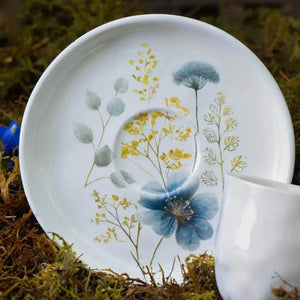 Jogo 6 Xícaras de Café com Pires Stoneware Bio Bella 120ml Porto Brasil