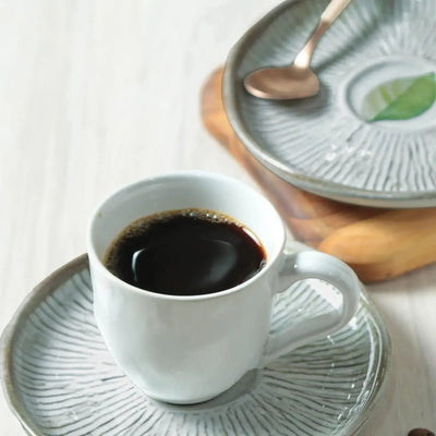 Jogo 6 Xícaras de Café com Pires Stoneware Bio Evergreen 120ml Porto Brasil