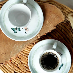 Jogo 6 Xícaras de Café com Pires Stoneware Bio Refúgio 120ml Porto Brasil