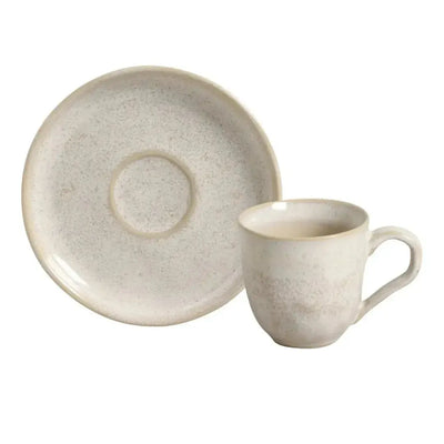 Jogo 6 Xícaras de Chá Stoneware Bio Latte 170ml Porto Brasil