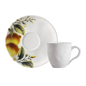 Jogo 6 Xícaras de Chá Stoneware Bio Limonata 210ml Porto Brasil