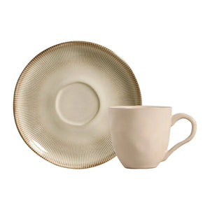 Jogo 6 Xícaras de Chá Stoneware Bio Raio 210ml Porto Brasil