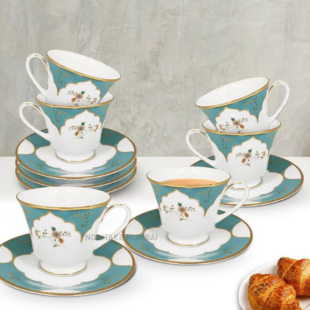 Jogo 6 Xícaras de Chá 200ml Porcelana Lodi's Morning - Noritake