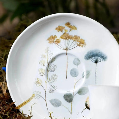 Jogo 6 Xícaras de Chá com Pires Stoneware Bio Bella 170ml Porto Brasil