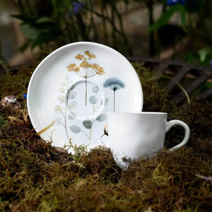 Jogo 6 Xícaras de Chá com Pires Stoneware Bio Bella 170ml Porto Brasil