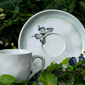 Jogo 6 Xícaras de Chá com Pires Stoneware Bio Refúgio 210ml Porto Brasil