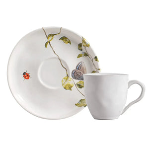 Jogo 6 Xícaras de Chá com Pires Stoneware Bio Sereno 210ml Porto Brasil