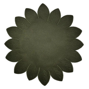 Jogo Americano Nylon Borda Folha Verde