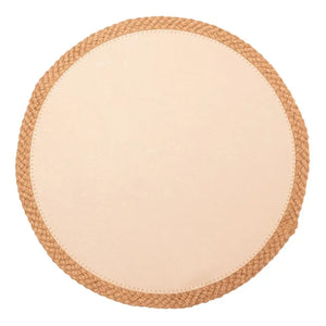 Jogo Americano Off White com Borda Juta 38cm Wolff