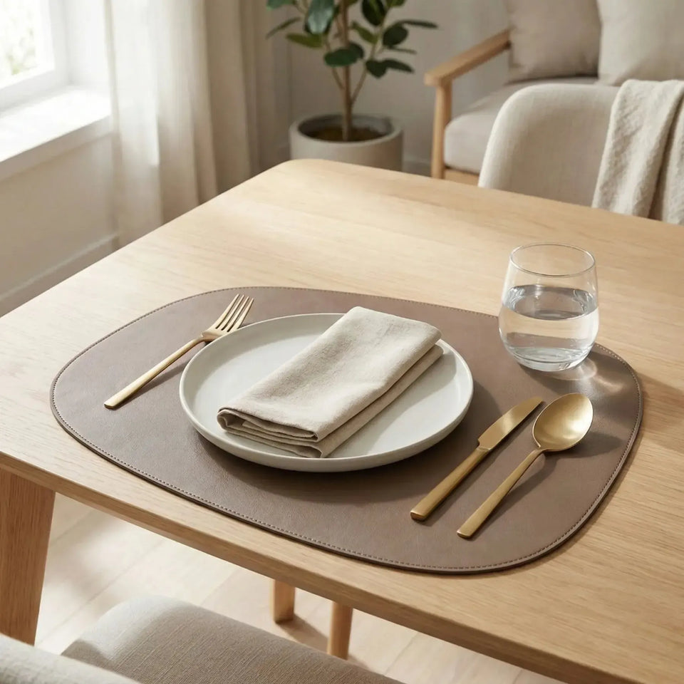 Jogo Americano Oval 40x30 Montana Marrom