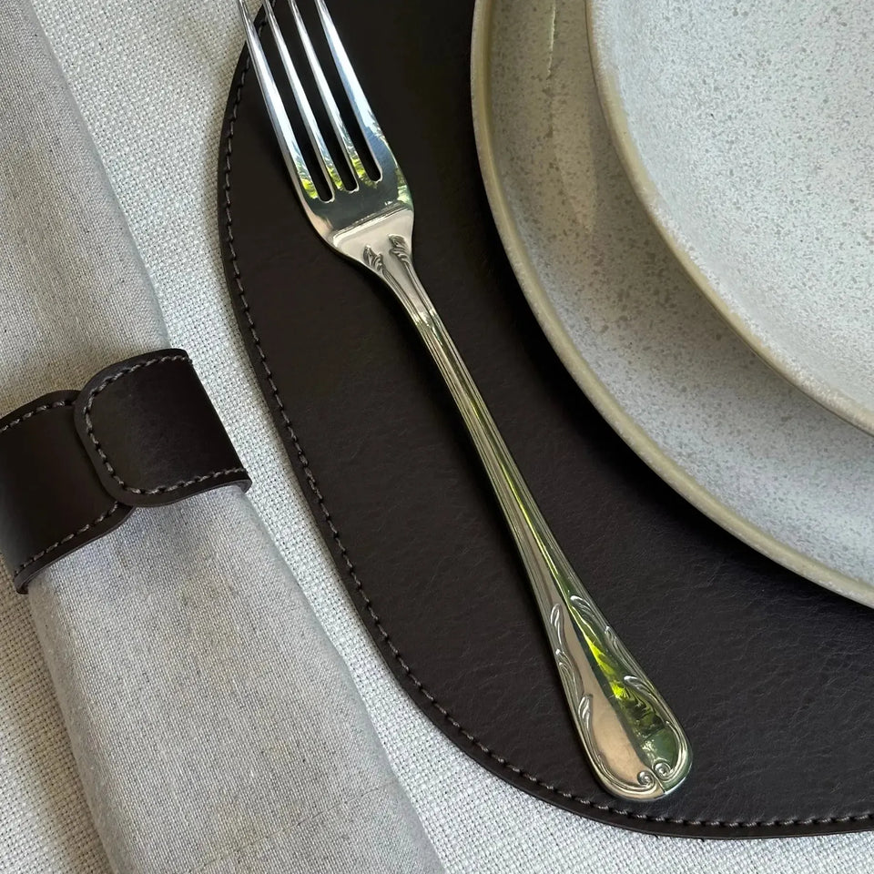 Jogo Americano Oval 40x30 Montana Preto