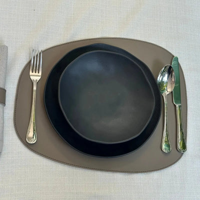 Jogo Americano Oval 40x32,5 Couro Vegano Montana Fendi