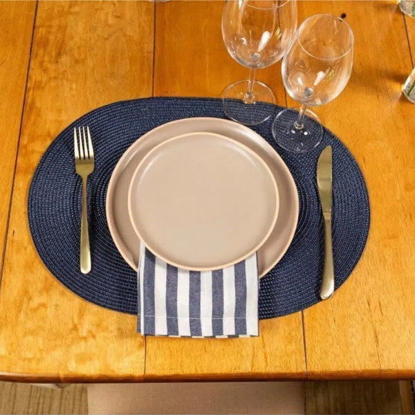 Jogo Americano Oval Luna Marinho 33x48cm