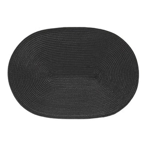 Jogo Americano Oval Luna Preto 33x48cm